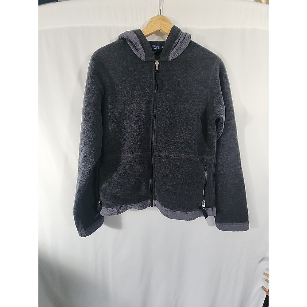 Patagonia Synchilla Arctic Fleece Hooded Full Zip Jacket Womens M Vintage 2001‎